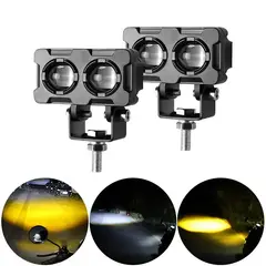 KOBO - Faros Led Antiniebla Doble Color Con Lupa 12d Ultra Potente