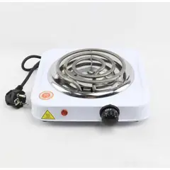 GENERICO - Mini Cocina Electrica Aspiral Blanco 1 Hornilla Zw01