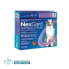 NEXGARD - Spectra de 15.1 a 30 kg x 3 Pastillas
