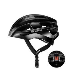 ROCKBROS - Casco Negro con Luz posterior