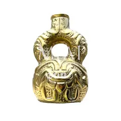 MFAP BRONCERIA Y ANTIGUEDADES - Huaco en bronce fundido 20 cm