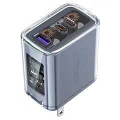 ACEFAST - Cargador de pared Acefast A47 PD65W GaN Mica gray