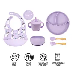 BABYKISS - SET DE PLATOS DE SILICONA PARA BEBES GATITO