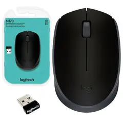 LOGITECH - MOUSE INALAMBRICO PARA PC Y LAPTOP LOGITECH M170 NEGRO USB 910-004940