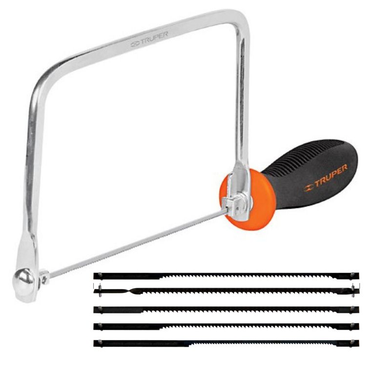 Arco caladora JOYERO 6"P con 5 seguetas, Truper