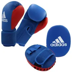ADIDAS - Kit 2 Guantes de Boxeo Niño Azul XS