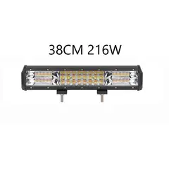 KOBO - Neblinero Led 216w 38cm Dual Blanco Ambar Y Estrobo Premiun