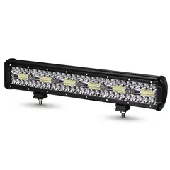 KOBO - Neblinero Led 324w 45cm Dual Blanco Ambar Y Estrobo 2en1