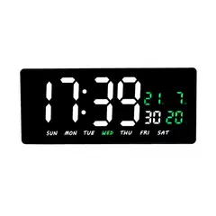 GENERICO - Reloj Digital LED de Pared Calendario - Fecha y Temperatura