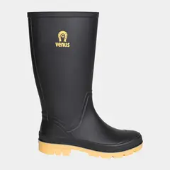 VENUS - Bota de lluvia para mujer Llanera Media negro