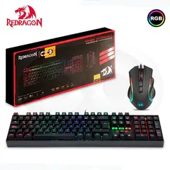 REDRAGON - KIT K551RGB-BA-SP, Combo 2 en 1 MITRA + GRIFFIN, Español