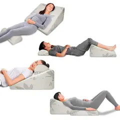 TERAFLEX - COJIN ANTIREFLUJO Y ALMOHADA MEMORY FOAM MULTIUSOS 64x60x36 CM