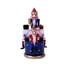 GENERICO - Cascanueces Musical BJ23001B Altura 20 cm Base Azul