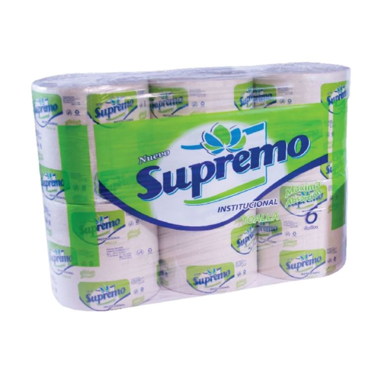PAPEL TOALLA SUPREMO 6 ROLLOS