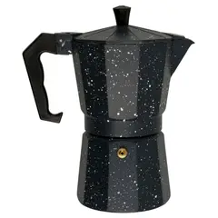 OEM - Cafetera Italiana Moka de 6 tazas Color Negro de 300ml