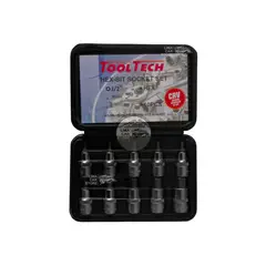 GENERICO - Juego Maleta 10 Dados Allen Hexagonal Tooltech 1/2 H3-H17
