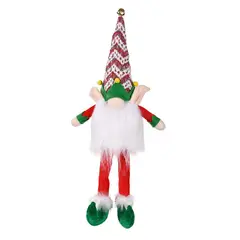 GENERICO - MUÑECO GNOMO NAVIDEÑO DECORATIVO CON LUZ GORRO ROJO
