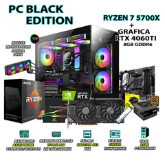 AMD - Computadora PC RYZEN 7 5700X RAM 32GB SSD 1TB GRAFICA RTX 4060TI 8GB