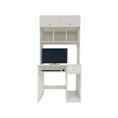 BARAKA HOME - Escritorio de Melamina con Cajones Milda - Blanco