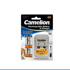 CAMELION - CARGADOR BC-1020B + 2 BATERIAS 9V RECARGABLES