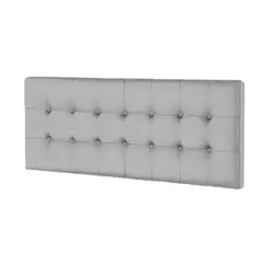 MAVISAC - Cabecera Vinilo Plaza King Color Plata - Tela