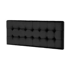 MAVISAC - Cabecera Vinilo Plaza King Color Negro - Tela