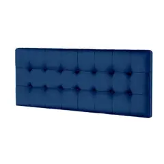 MAVISAC - Cabecera Vinilo Plaza Queen Color Azul Noche - Tela