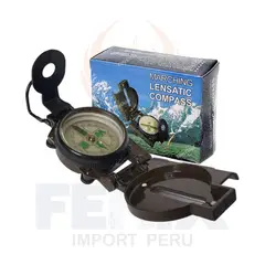 GENERICO - Brújula Lensatic Compass - Estilo Militar Metal Camping