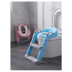 OEM - Asiento de Entrenamiento Ajustable para Inodoro Celeste