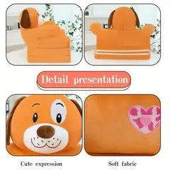 GENERICO - SOFA PERRITO MARRON ESTIRABLE PARA BEBES Y NIÑOS