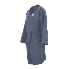 TOWELTEC - BATA DE MICROFIBRA ACERO MEDIANA