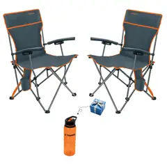 TRUPER - Silla de playa camping portátil plegable 2 unidades,