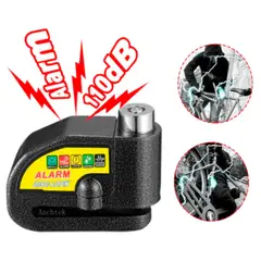 SEISA - Candado Para Moto Bicicleta Scooter Con Alarma De Seguridad