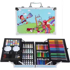 GENERICO - Set de Arte Maleta de Aluminio 145 Piezas artístico