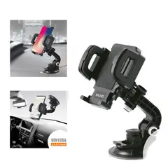 SEISA - Holder Soporte Para Teléfono en Auto con Ventosa Cuello 360°