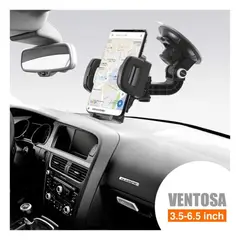 SEISA - Soporte para Teléfono en Auto Con Cuello 360 grados Succión