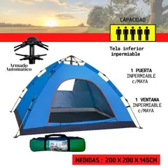 GENERICO - Gran Carpa Armado Automático 5 Personas