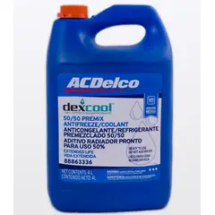 ACDELCO - Refrigerante anticongelante 50% Dexcool naranja 1 Gln