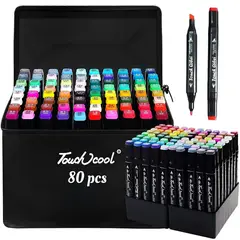 TOUCH - Plumones marcadores 80 und doble punta dibujo artístico