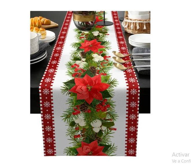 Camino de Mesa Navideño 33x150