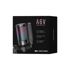 FIFINE - Micrófono Ampligame A6V Black