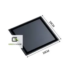 GREEN HOUSE - SUMIDERO REVERSIBLE ACERO SUS 304 DE 10CM NEGRO