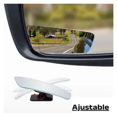 GENERICO - Espejo Retrovisor Punto Ciego Pack X2 Rectangular Cristal HD