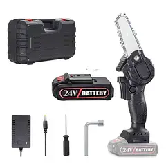 GENERICO - Moto Sierra Electrica Portatil Inalambrica Cadena