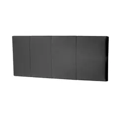MAVISAC - Cabecera Luap De Ambar Plaza Queen Color Gris - Tela