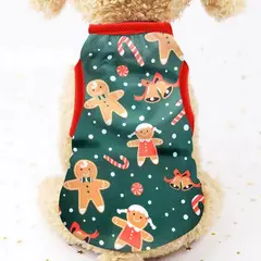 GENERICO - POLO GALLETA NAVIDEÑA PARA MASCOTAS - TALLA 3