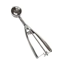 GENERICO - CUCHARA DE HELADO DE ACERO INOXIDABLE – 4 CM