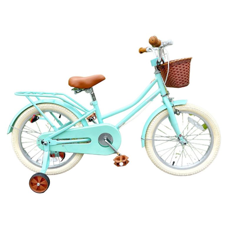 Bicicleta para Niña con Rueditas Stitch aro 18 Verde Agua