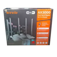 TENDA - Router TX27 Pro AXE5700 Tri-Band Gigabit Wi-Fi 6E