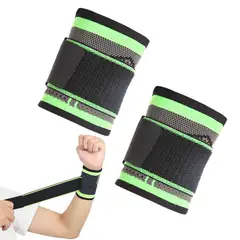 IMPORTADO MC - Pack 2 Muñequera de Compresión tendinitis y Gimnasio Verde